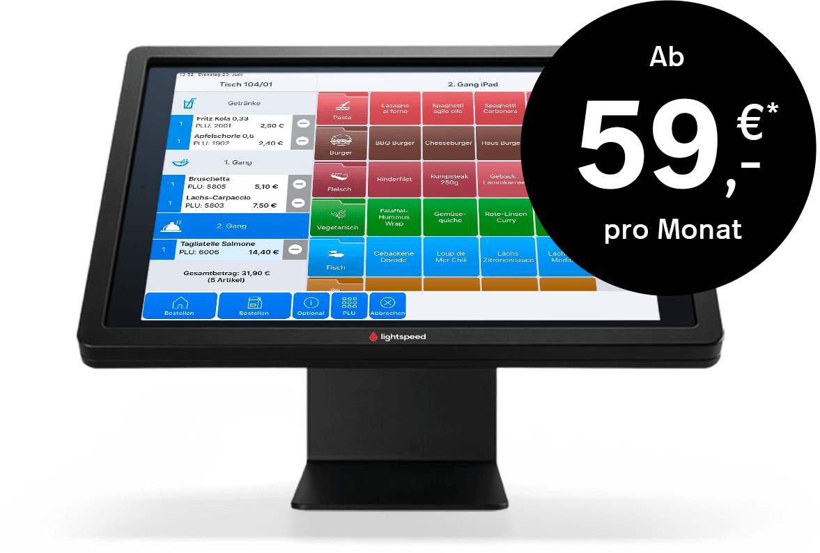 Das Lightspeed POS Kassensystem – der Dreh- und Angelpunkt für Ihren Betrieb.
