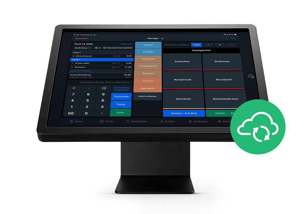 Lightspeed Kassensystem mit Cloud Icon